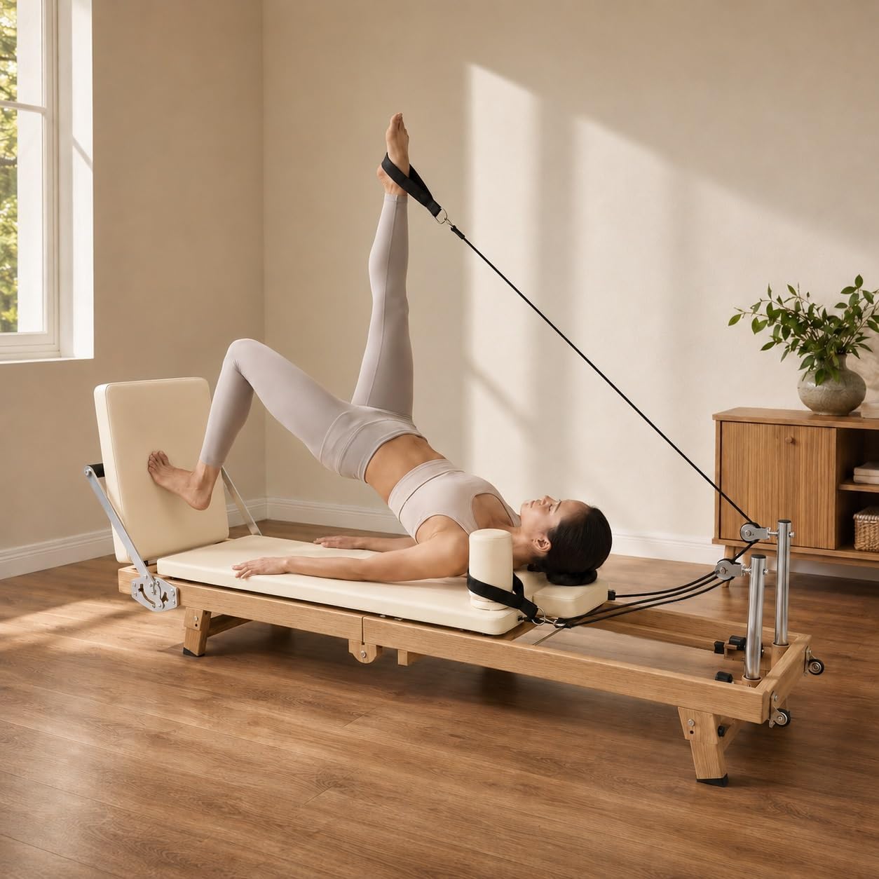 Sports Equipment Near Me - 75 İnç Katlanabilir Pilates Reformer Makinesi