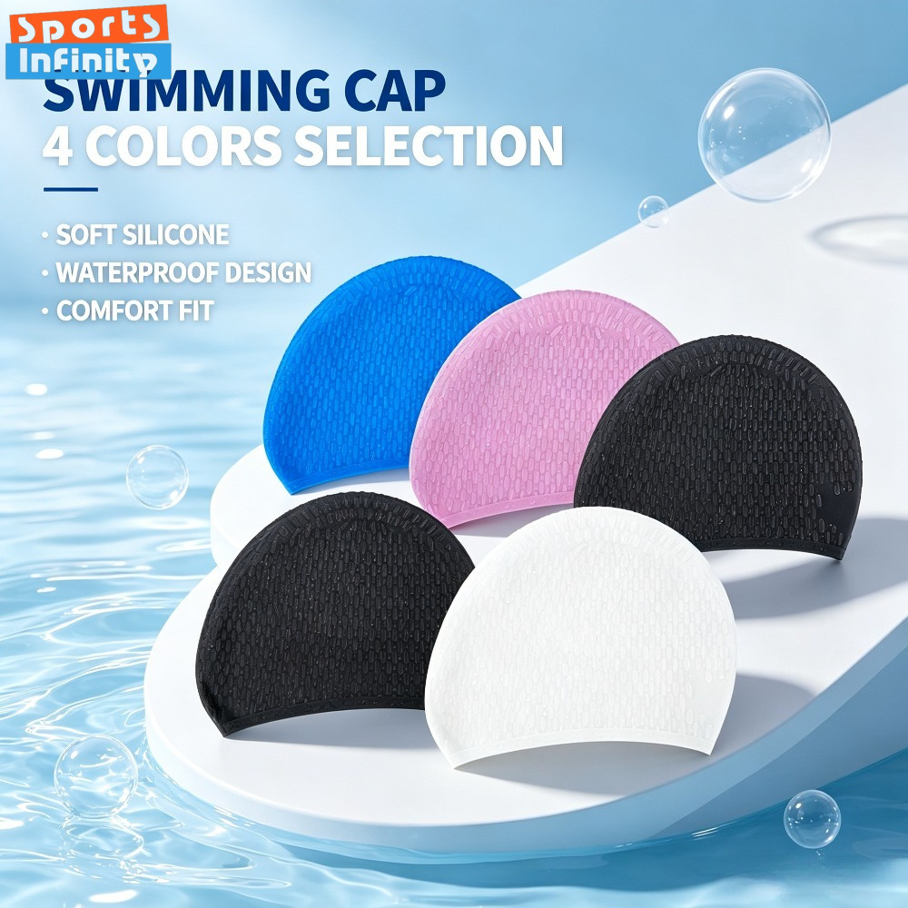 Swim Cap Silicone - Kadın ve Erkekler İçin Yetişkin Silikon