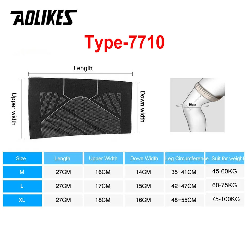 AOLIKES 1 adet spor sıkıştırma - Sports Equipment Knee Support incelemesi ve fiyatı